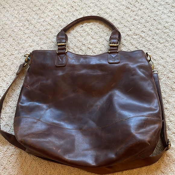 Leather tote bag - Picture 6 of 6